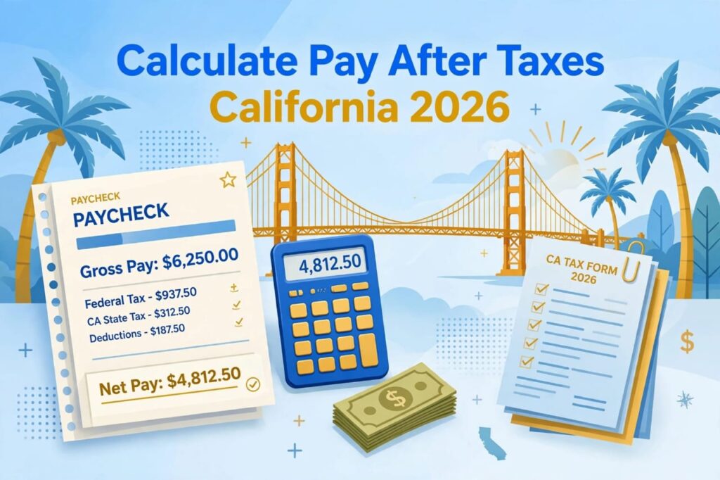 calculate pay after taxes california