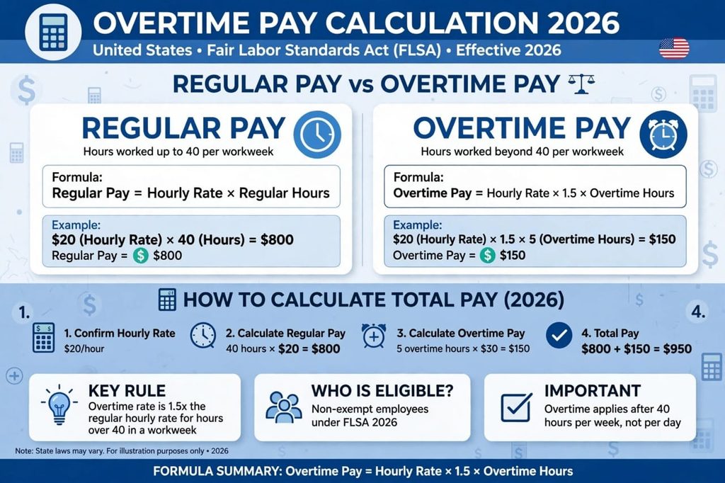 Overtime Pay Calculator 2026
